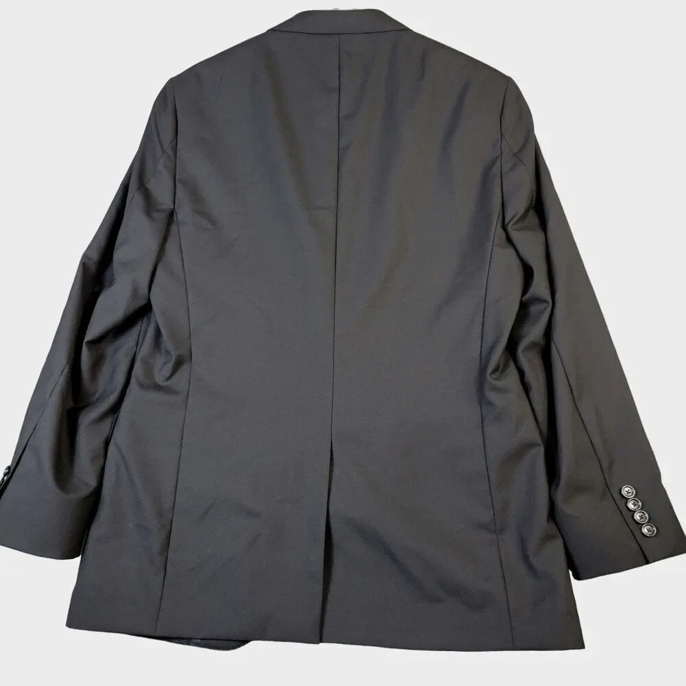 J Crew Loro Piana‎ Super 120's Wool Blazer Men's 40R Black Suit Jacket Career